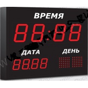 Импульс - 410K-EURO-1TD-2TD-3DN часы-календарь электронные