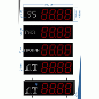 AZS-350х4_210х2e-led табло для АЗС